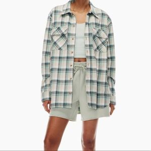 TNA Plaid Oversized Button-up